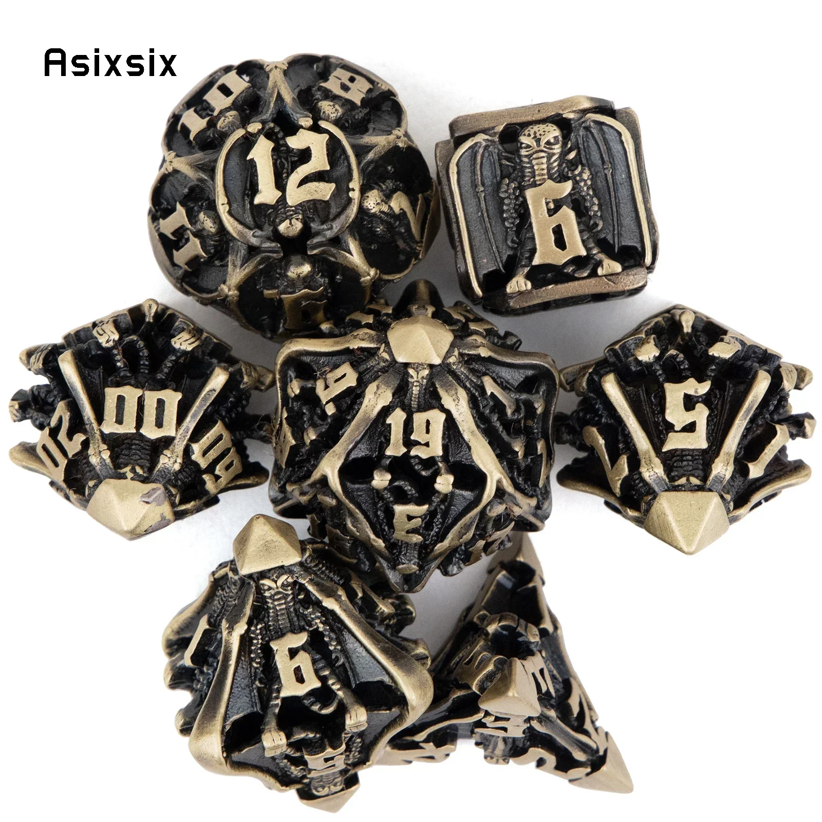 Dice Set Polyhedral - 금속 주사위, 테이블탑 RPG 및 카드