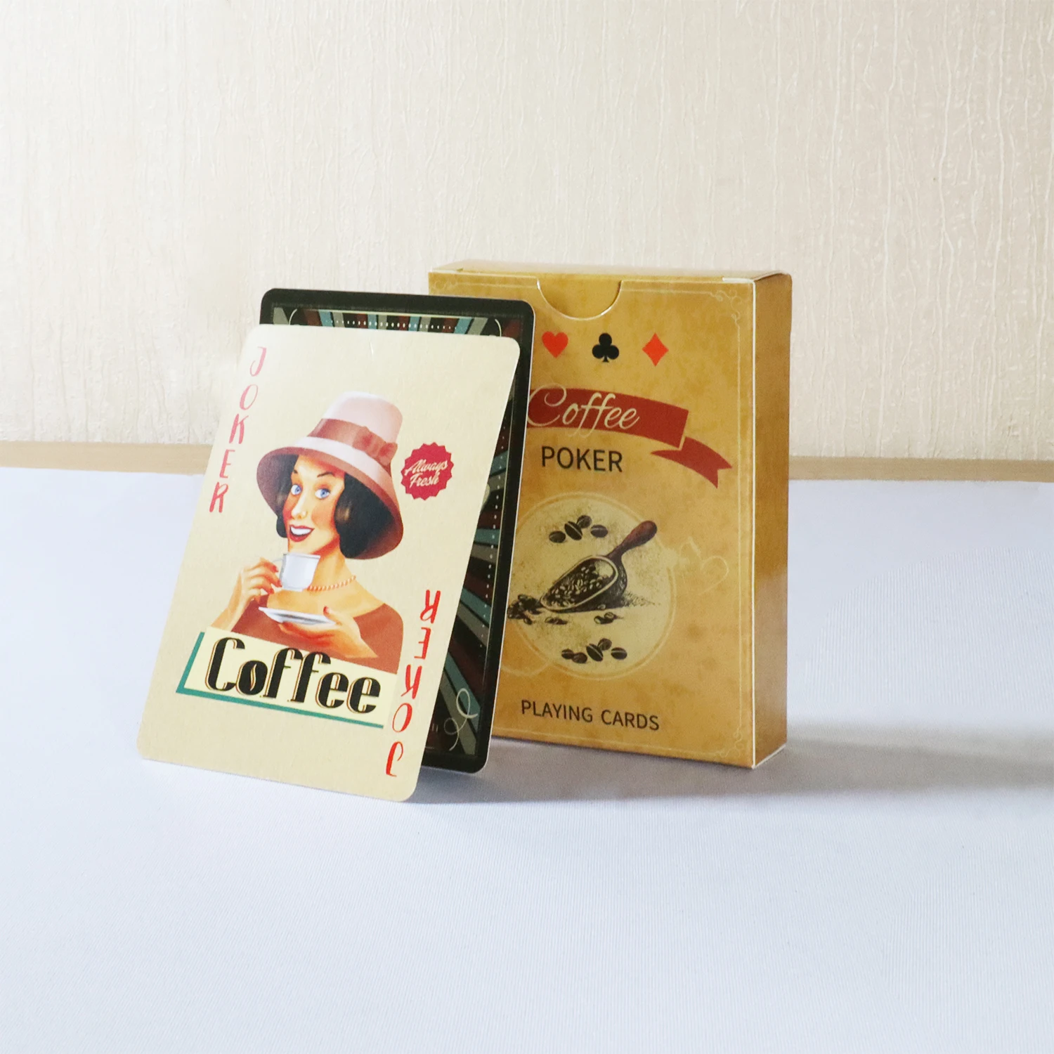 Board Game Vantage - 커피 페이퍼 플레잉 카드, 빈티지 스타일,