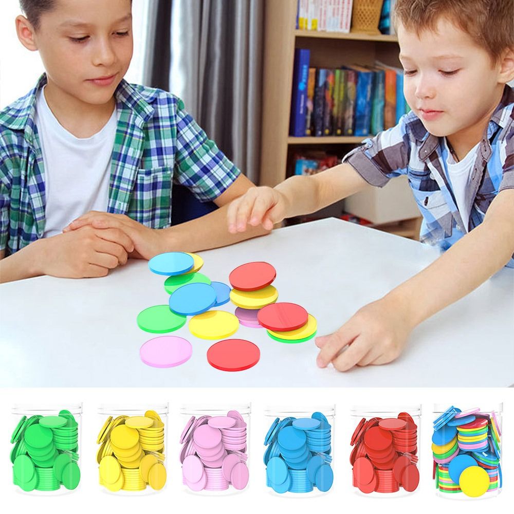 Board Game Impostor - 100pcs 플라스틱 계산 칩 덧셈 뺄셈