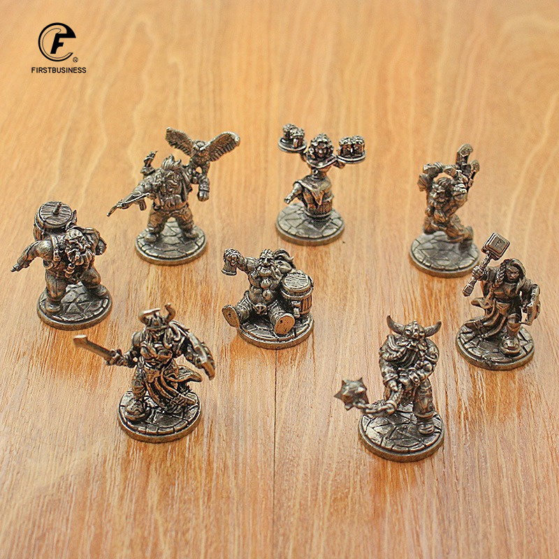 빈티지 화이트 황동 미니어처 난쟁이 전사 동상 데스크탑 - Board Game Vantage 리뷰 및 가격