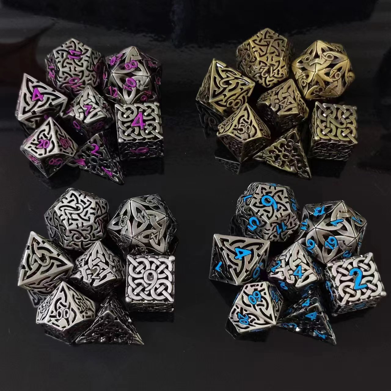 코스프레 D4-D20 DND 황동 골드 다면체 날카로운 - Dice Set Polyhedral 리뷰 및 가격