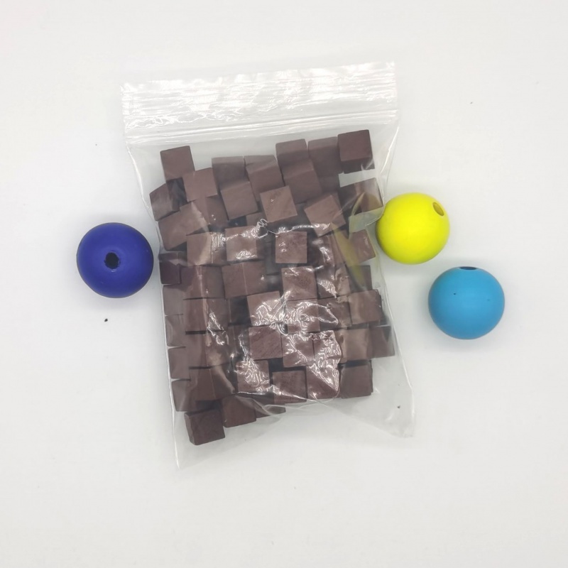 100 개/몫 10mm 나무 큐브 다채로운 주사위 체스 - Board Game The Sims 리뷰 및 가격