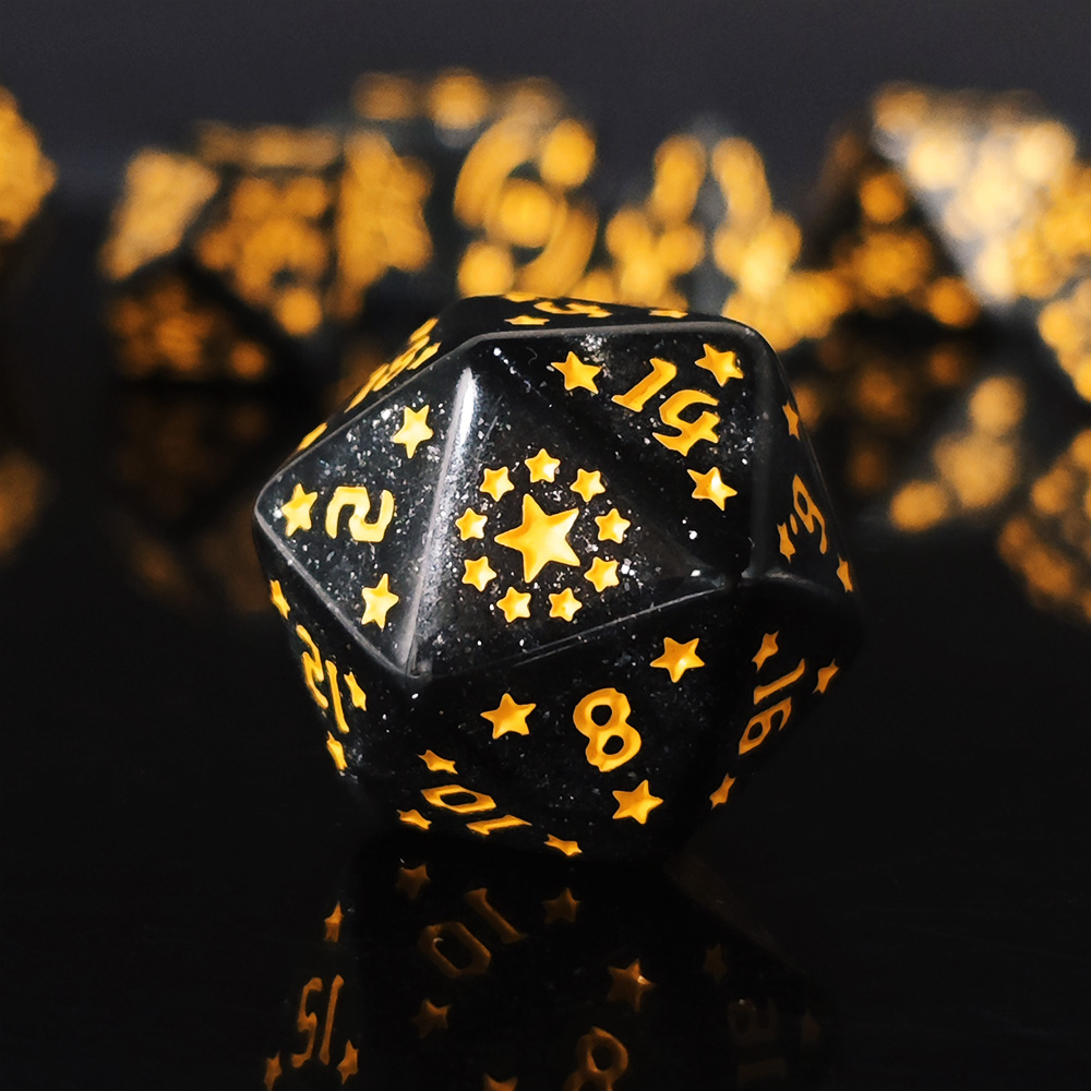 주사위 세트 보드 게임 롤링 주사위 은하 테마 다면체  - Dice Set Polyhedral 리뷰 및 가격