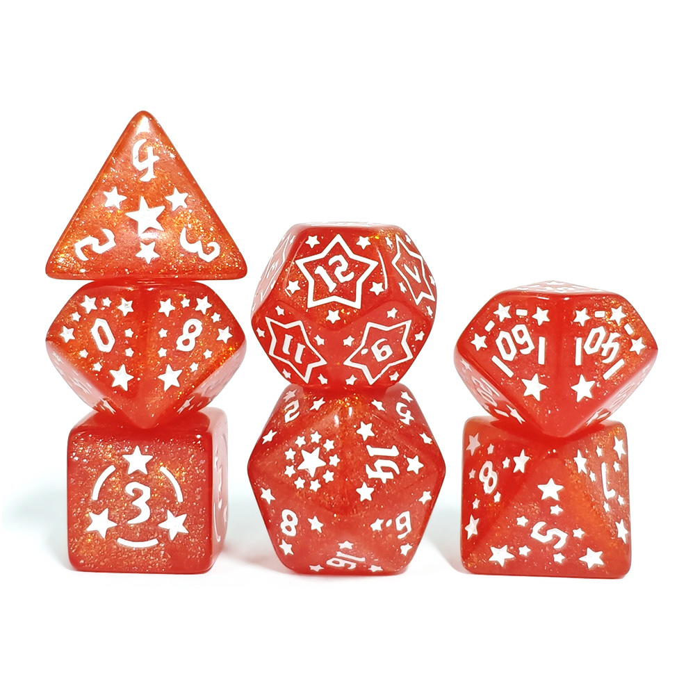 주사위 세트 보드 게임 롤링 주사위 은하 테마 다면체  - Dice Set Polyhedral 리뷰 및 가격