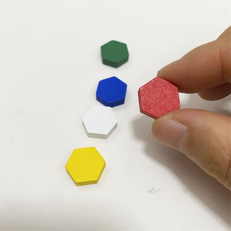 50 조각 나무 육각 프리즘 게임 마커 토큰 보드 게임 - Board Game The Sims 리뷰 및 가격