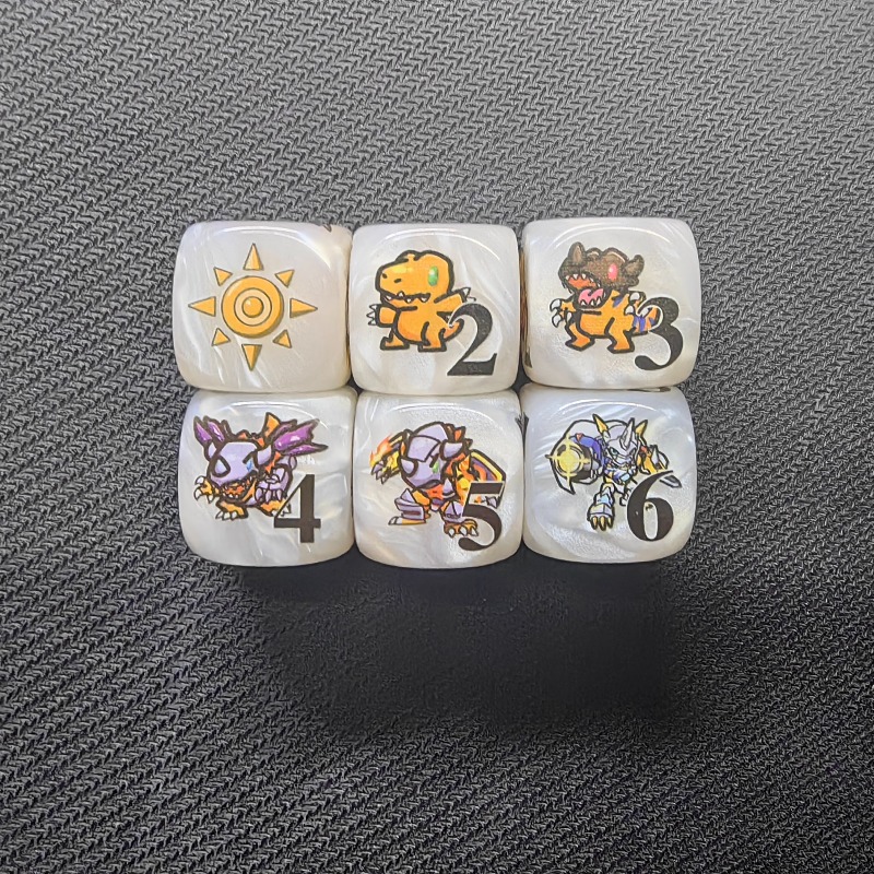 2개/세트 디지몬 DTCG 옴니몬 아구몬 토큰 다면체  - Board Game The Sims 리뷰 및 가격