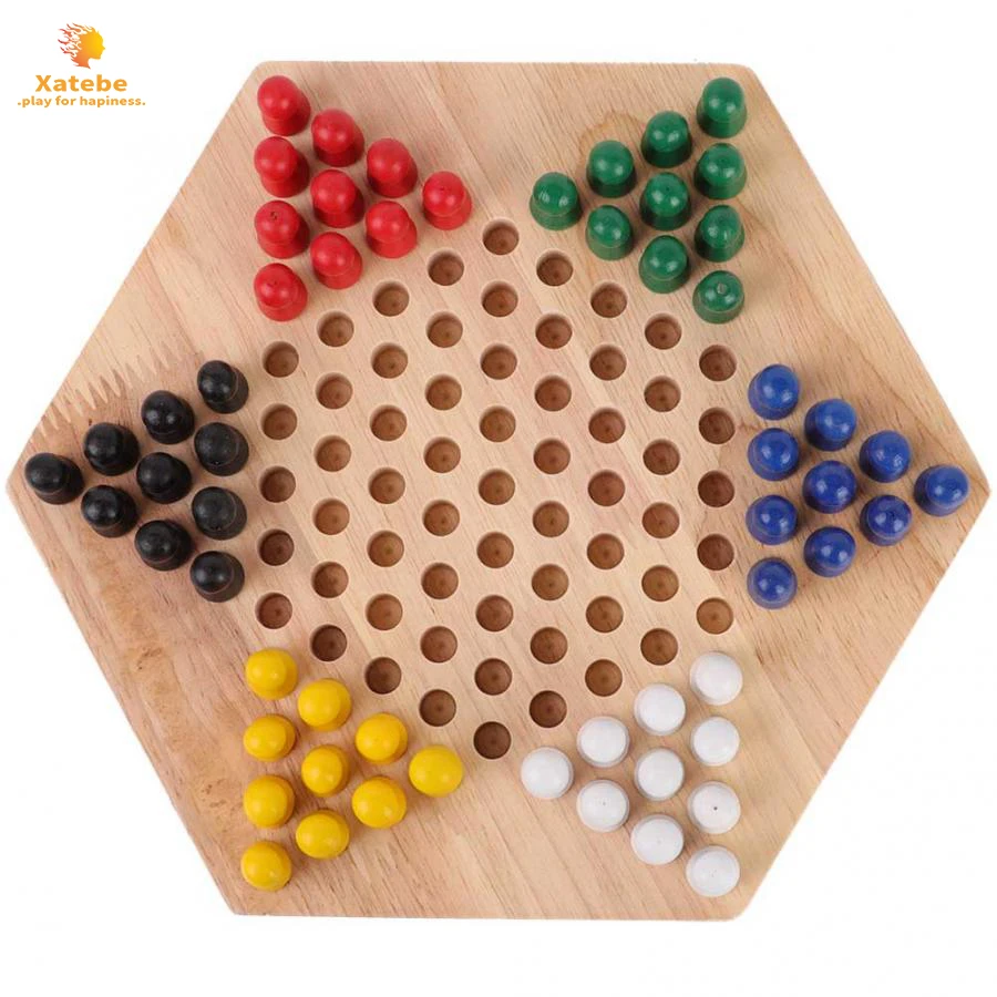 나무 교육 보드 어린이 클래식 Halma 중국어 체커  - Board Game Quacks 리뷰 및 가격