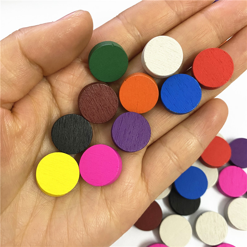 100 조각 직경 15*5MM 나무 전당포 게임 조각  - Board Game Impostor 리뷰 및 가격
