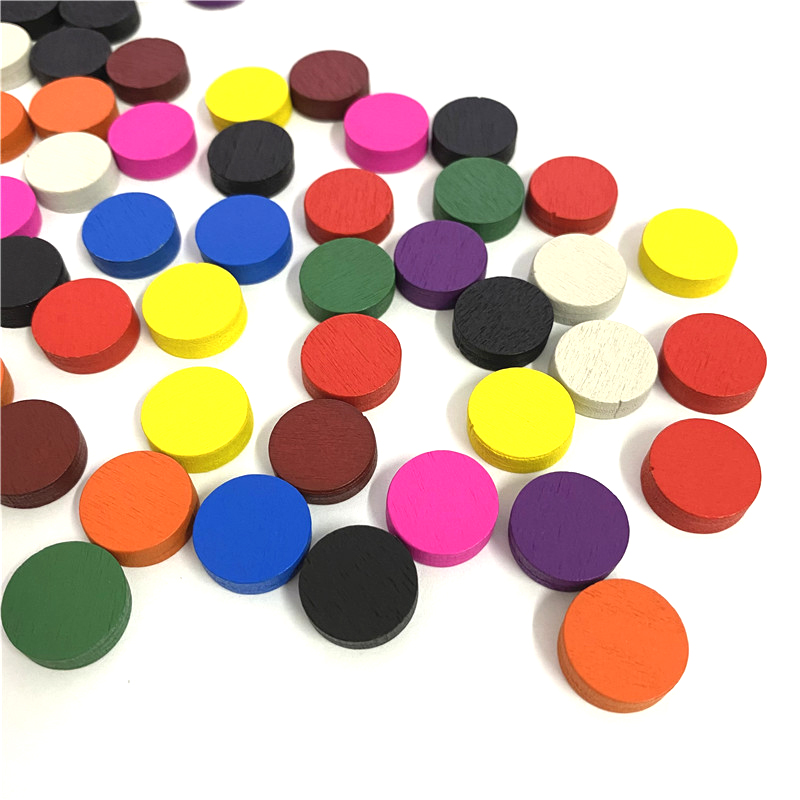 100 조각 직경 15*5MM 나무 전당포 게임 조각  - Board Game Impostor 리뷰 및 가격