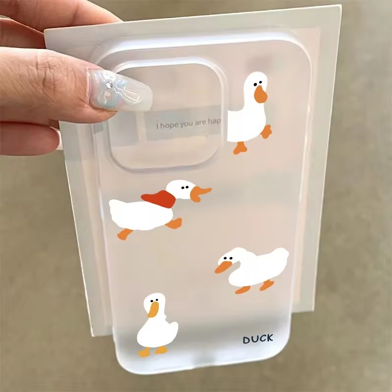 슈퍼 귀여운 오리 꽥꽥 무광택 반투명 폰 케이스 (아이 - Board Game Quacks 리뷰 및 가격