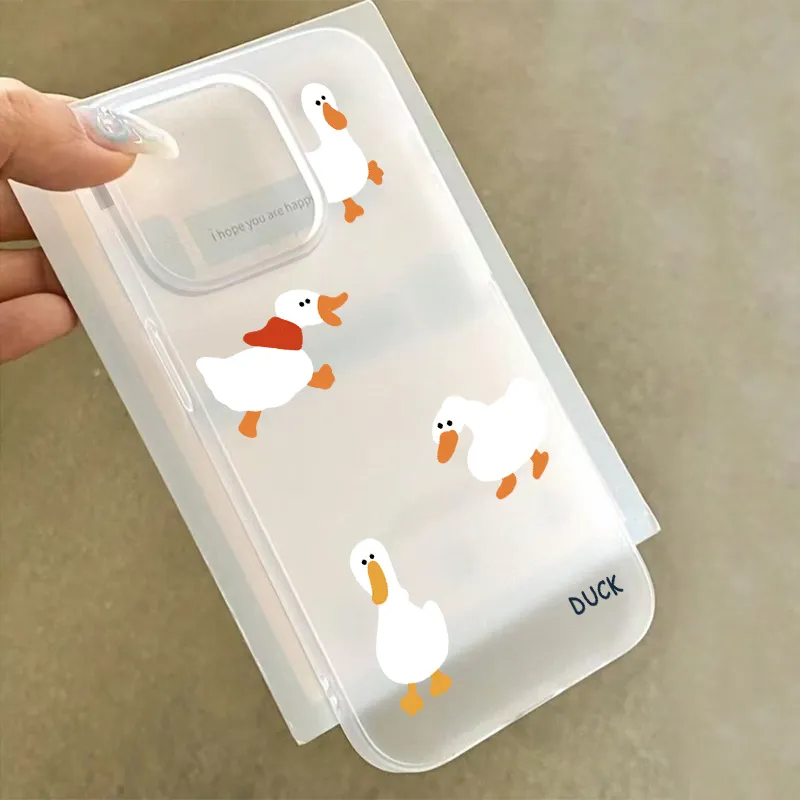 슈퍼 귀여운 오리 꽥꽥 무광택 반투명 폰 케이스 (아이 - Board Game Quacks 리뷰 및 가격