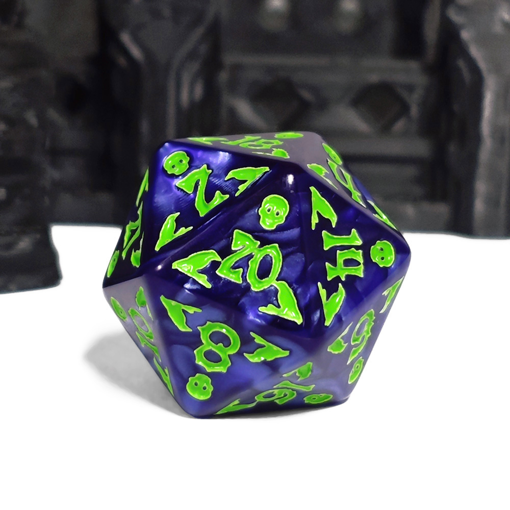 크툴루 다크 블루 & 네온 그린 다이스 세트, 7피스  - Dice Set Polyhedral 리뷰 및 가격