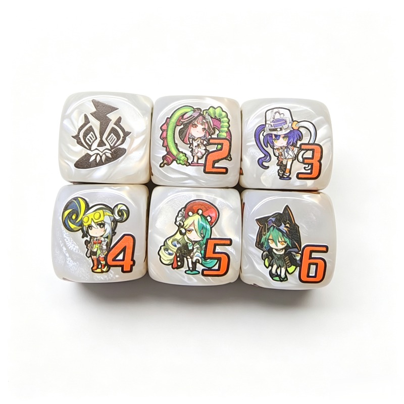 DND 큐브 블렌딩 컬러 다이스 고품질 아크릴 다이스  - Board Game Font 리뷰 및 가격