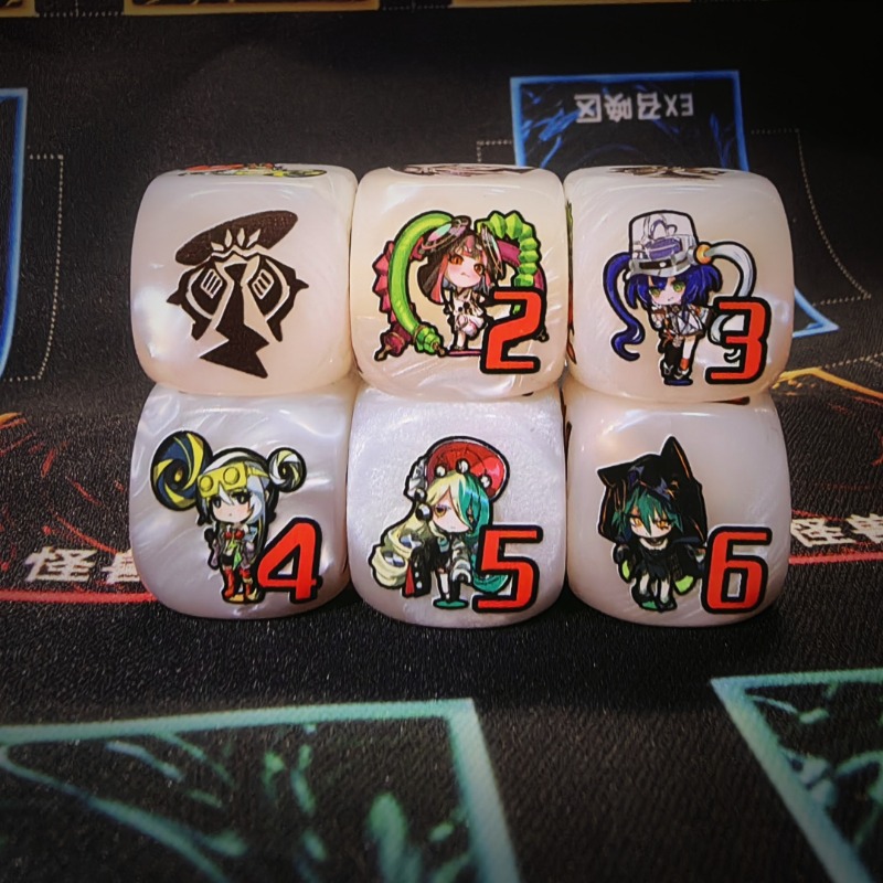 DND 큐브 블렌딩 컬러 다이스 고품질 아크릴 다이스  - Board Game Font 리뷰 및 가격