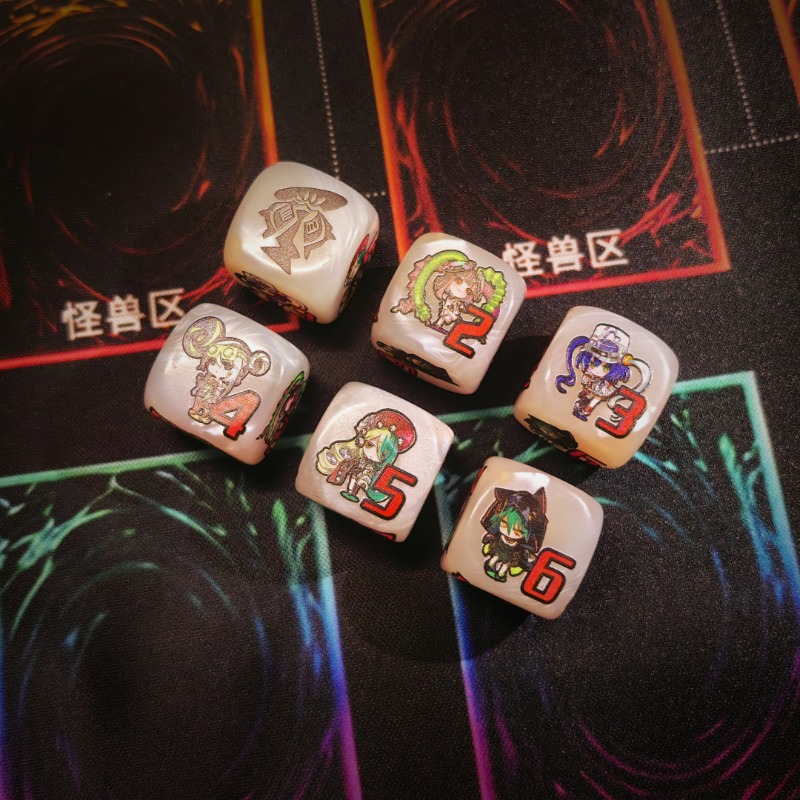 DND 큐브 블렌딩 컬러 다이스 고품질 아크릴 다이스  - Board Game Font 리뷰 및 가격