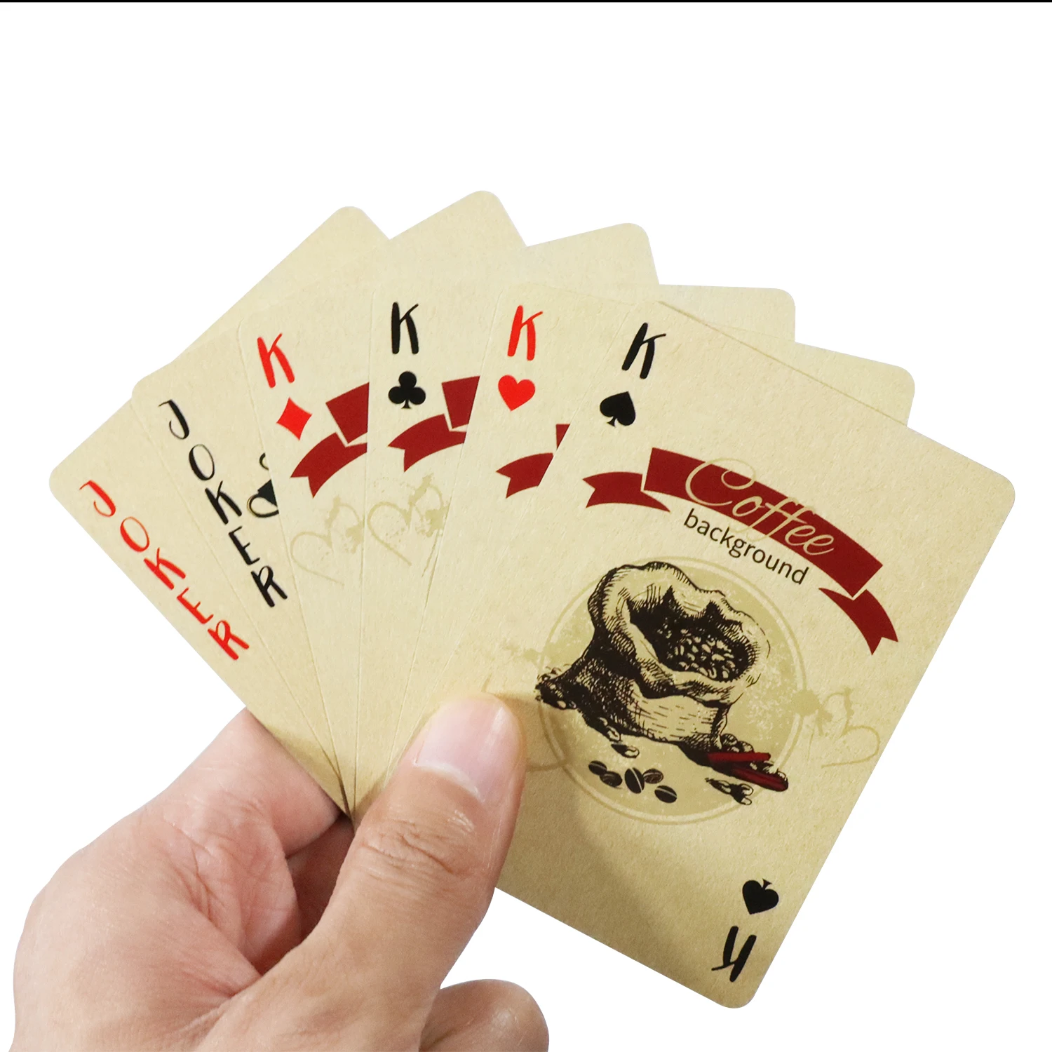 커피 페이퍼 플레잉 카드, 빈티지 스타일, 54 카드, - Board Game Vantage 리뷰 및 가격