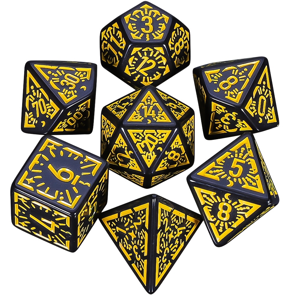 DND 다이스 세트 - 7개 조각 무늬 다면체 다이스와 - Dice Set Polyhedral 리뷰 및 가격