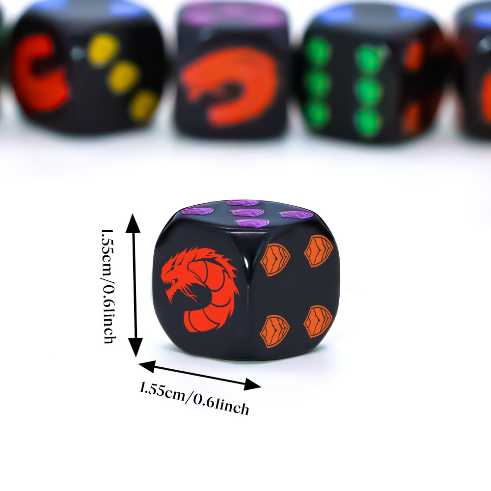 6개 드래곤 쉴드 크레스트 다면체 D6 주사위 세트 수 - Dice Set Polyhedral 리뷰 및 가격