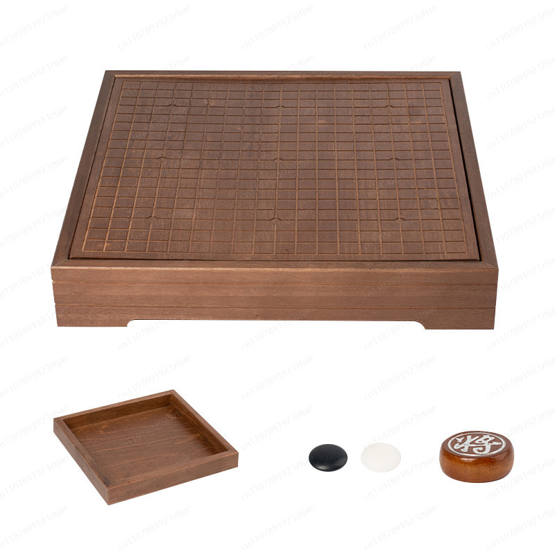고급 원목 고 & 중국 체스 2-in-1 보드, 대형  - Board Game Go 리뷰 및 가격