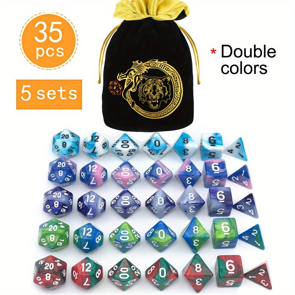DND 5세트 35개 다면체 주사위, 독창적인 패턴의  - Dice Set Polyhedral 리뷰 및 가격