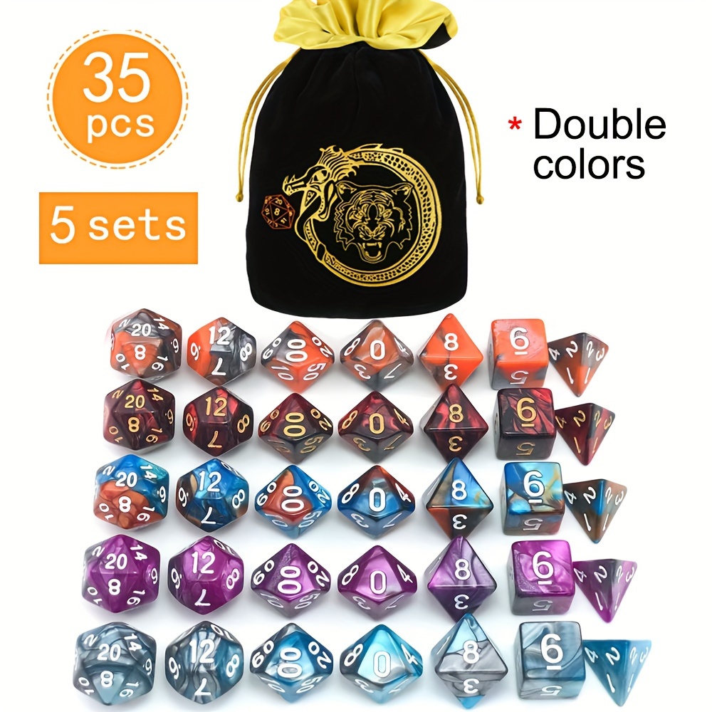 DND 5세트 35개 다면체 주사위, 독창적인 패턴의  - Dice Set Polyhedral 리뷰 및 가격