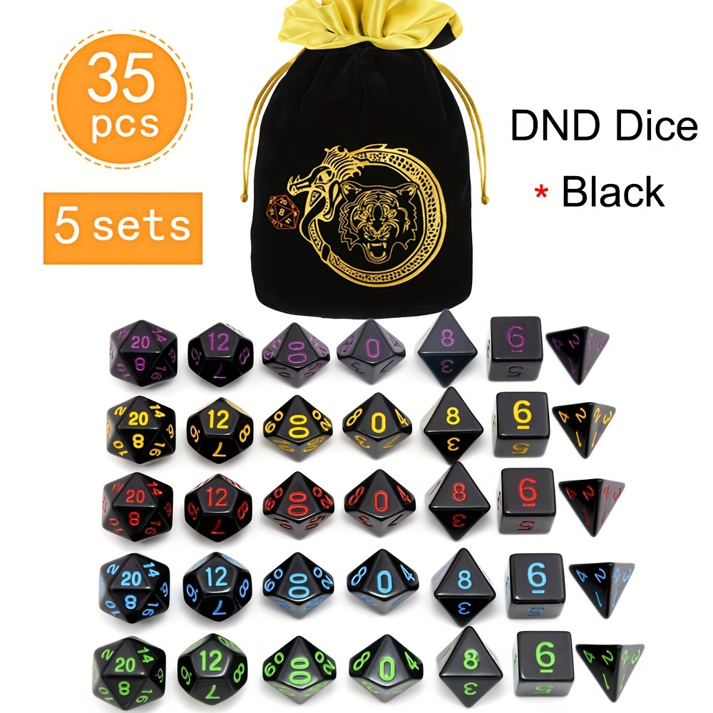 DND 5세트 35개 다면체 주사위, 독창적인 패턴의  - Dice Set Polyhedral 리뷰 및 가격
