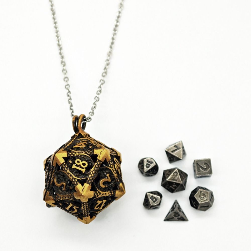 TRPG 절묘한 할로우 메탈 주사위 목걸이, 미니 DN - Board Game Io 리뷰 및 가격